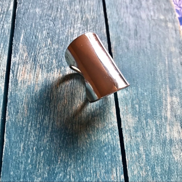 Silver Cuff Ring - Picture 1 of 3